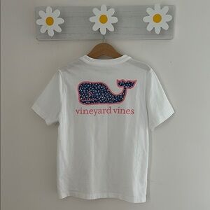 Vineyard Vines White Short Sleeve Tee kids size 7 100% cotton